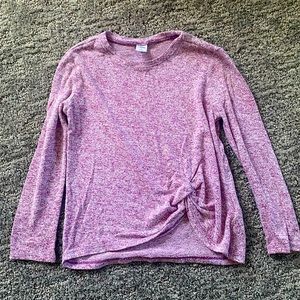 Light-Weight Purple/Pink Sweater w/Twist Detailing